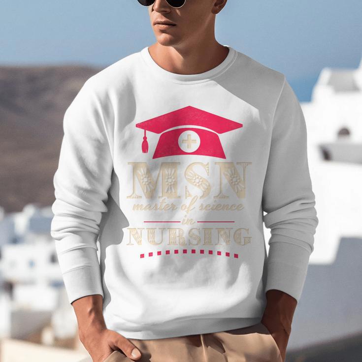 Msn Master Of Science In Nursing College Graduation Premium Tri-Blend Unisex Sweatshirt
