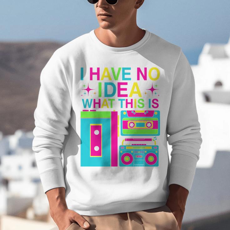 I Have No Idea What This Is Retro 70's 80's 90's Nostalgia Premium Tri-Blend Unisex Sweatshirt