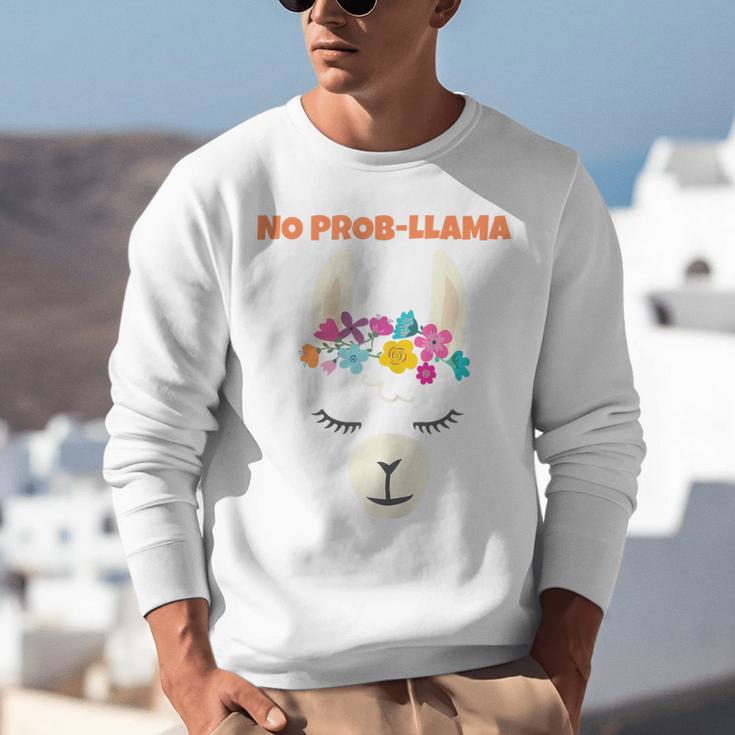 No Prob Llama Birthday Graduation Women Kids Girls Unisex Sweatshirt