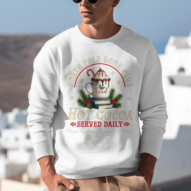 North Pole Book Club Hot Cocoa Librarians Bookish Christmas Unisex Sweatshirt North Pole Book Club Hot Cocoa Librarians Bookish Christmas Unisex Sweatshirt