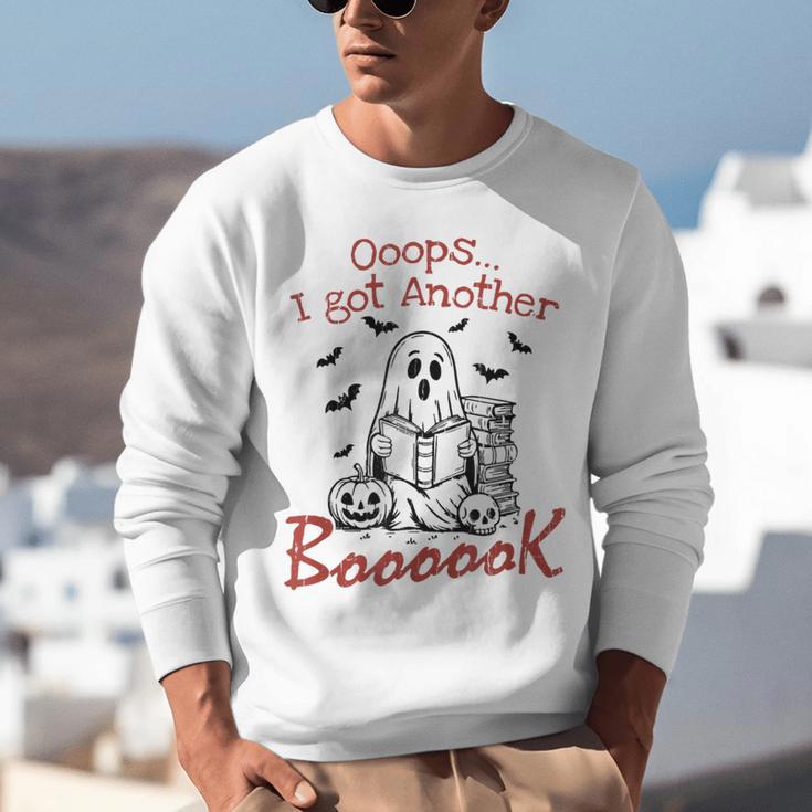 Oops I Got Another Book Boo Ghost Read Book Unisex Sweatshirt