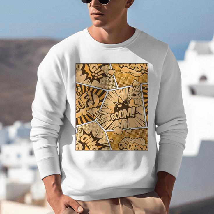 Orange Comic Book Orange Color Graphic Premium Tri-Blend Unisex Sweatshirt Orange Comic Book Orange Color Graphic Premium Tri-Blend Unisex Sweatshirt