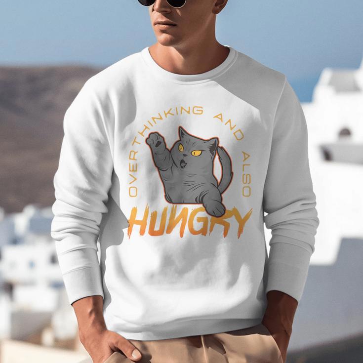 Overthinking And Also Hungry Introverted Overthinker Unisex Sweatshirt Overthinking And Also Hungry Introverted Overthinker Unisex Sweatshirt