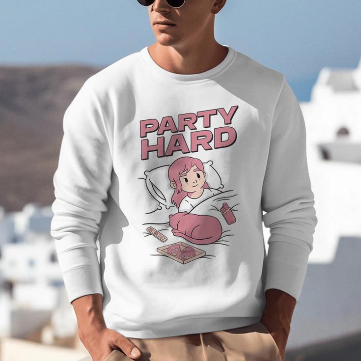 Party Hard Comfortable Stay At Home Introvert Unisex Sweatshirt Party Hard Comfortable Stay At Home Introvert Unisex Sweatshirt