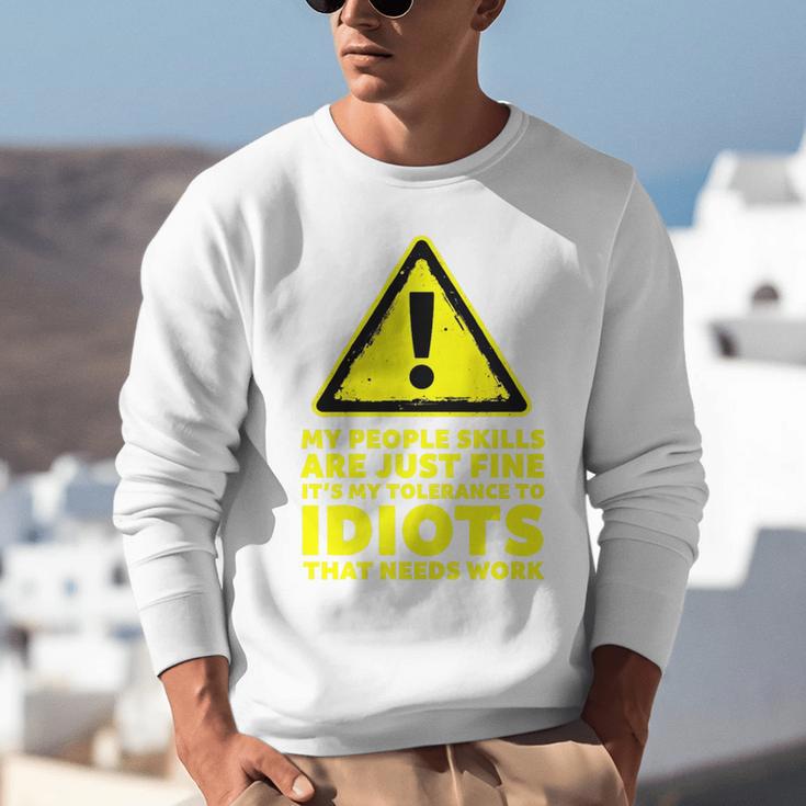 My People Skills Are Just Fine Sarcastic Introvert Premium Tri-Blend Unisex Sweatshirt My People Skills Are Just Fine Sarcastic Introvert Premium Tri-Blend Unisex Sweatshirt