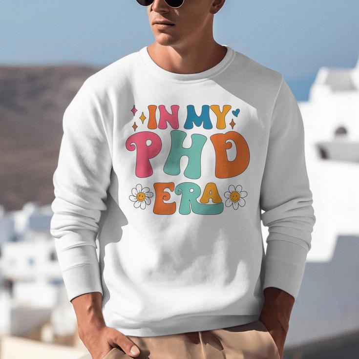 In My Phd Era Groovy Phd Graduation Future Doctor Unisex Sweatshirt