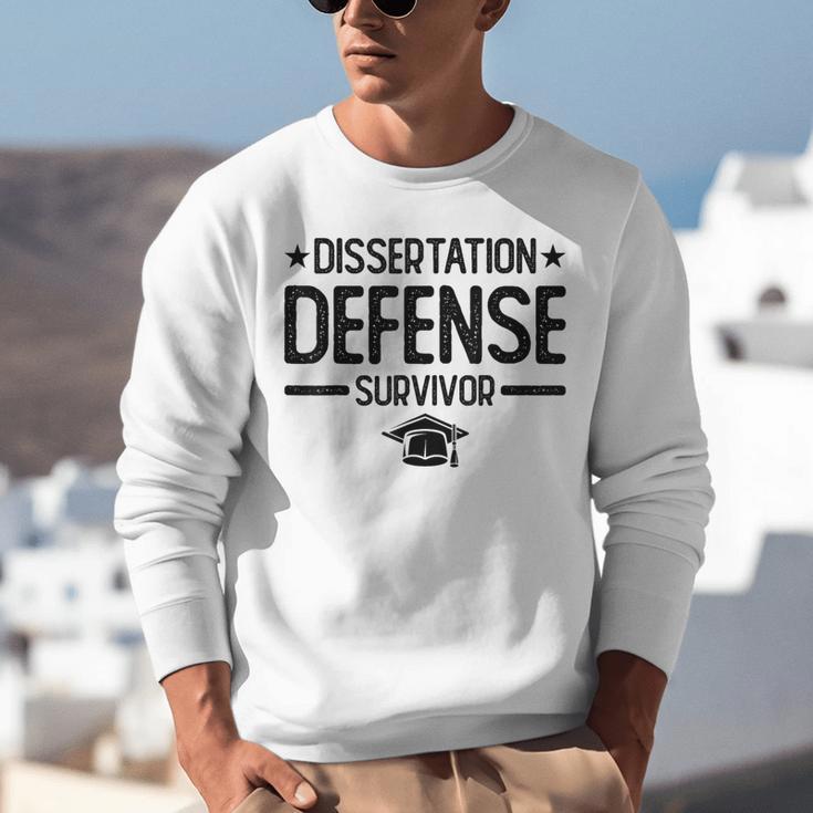 PhD Graduation Dissertation Defense Survivor PhD Unisex Sweatshirt