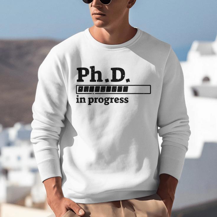 PhD In Progress Graduation Progress Bar Shirt Unisex Sweatshirt