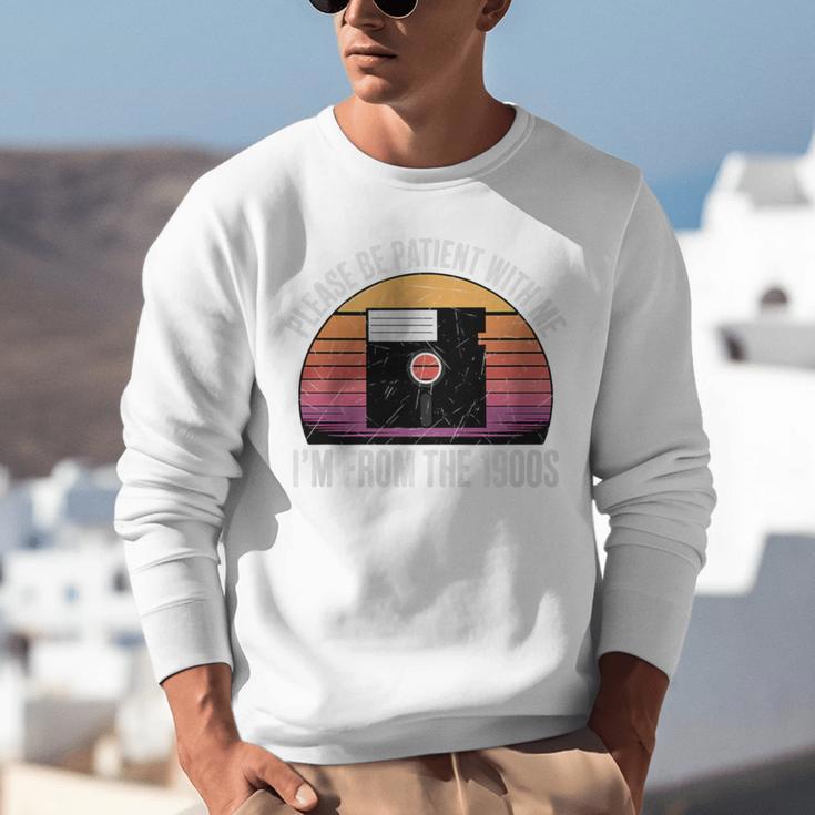 Please Be Patient With Me I'm From The 1900s PC Floppy Disk Premium Tri-Blend Unisex Sweatshirt
