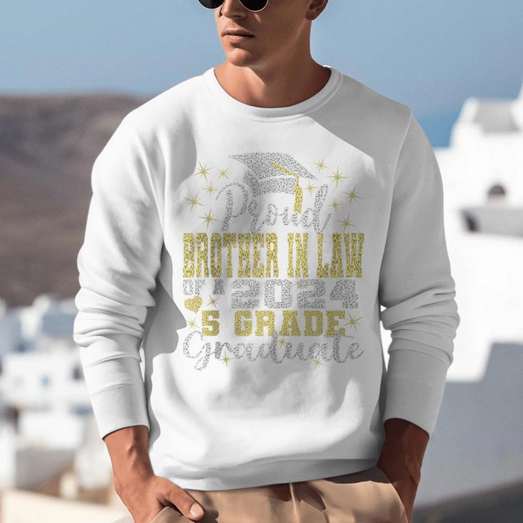Proud Brother In Law Of 5th Grade Graduate 2024 Graduation Unisex Sweatshirt