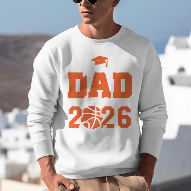 Proud Dad Of A 2026 Senior Basketball Graduation Family Unisex Sweatshirt