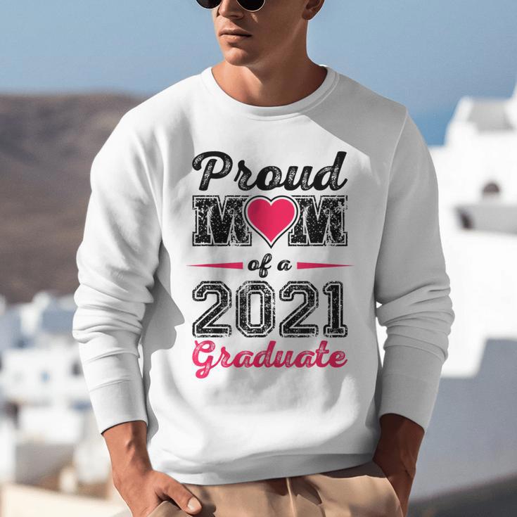 Proud Mom Of A 2021 Graduate Senior Graduation Unisex Sweatshirt