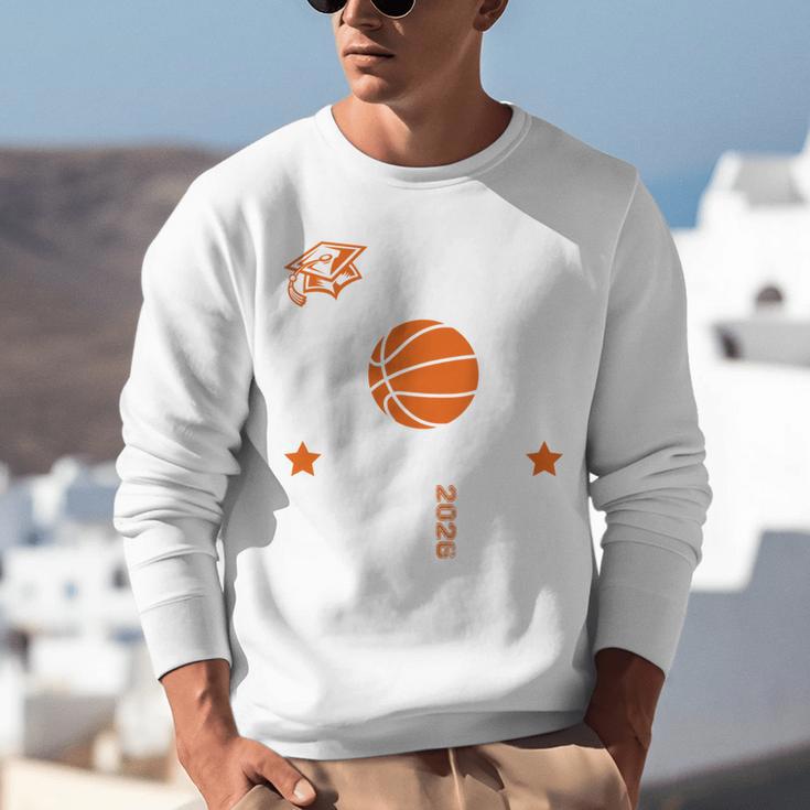 Proud Mom Of a Basketball Senior Class Of 2026 Graduation Unisex Sweatshirt