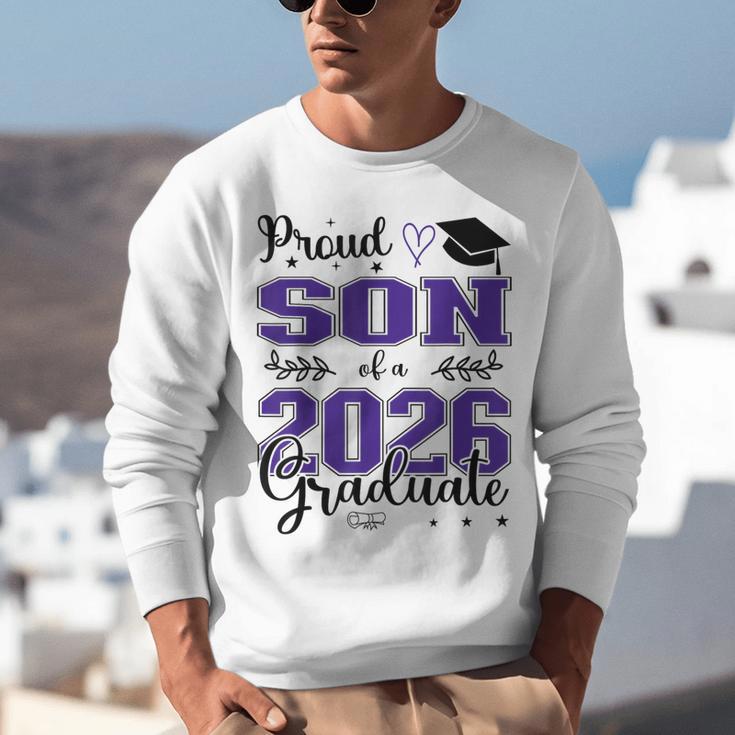 Proud Son Of a Class Of 2026 Graduate For Graduation Unisex Sweatshirt