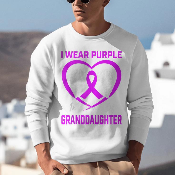 Purple In Memory Of Granddaughter Epilepsy Memorial Graphic Unisex Sweatshirt Purple In Memory Of Granddaughter Epilepsy Memorial Graphic Unisex Sweatshirt