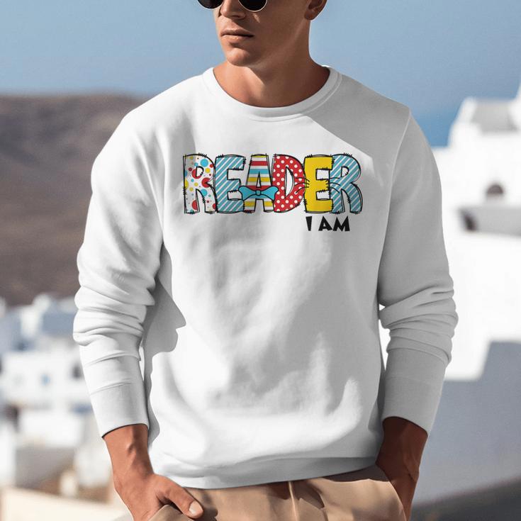 Reader I Am Bookworm Librarian I Heart Read Book Lover Unisex Sweatshirt