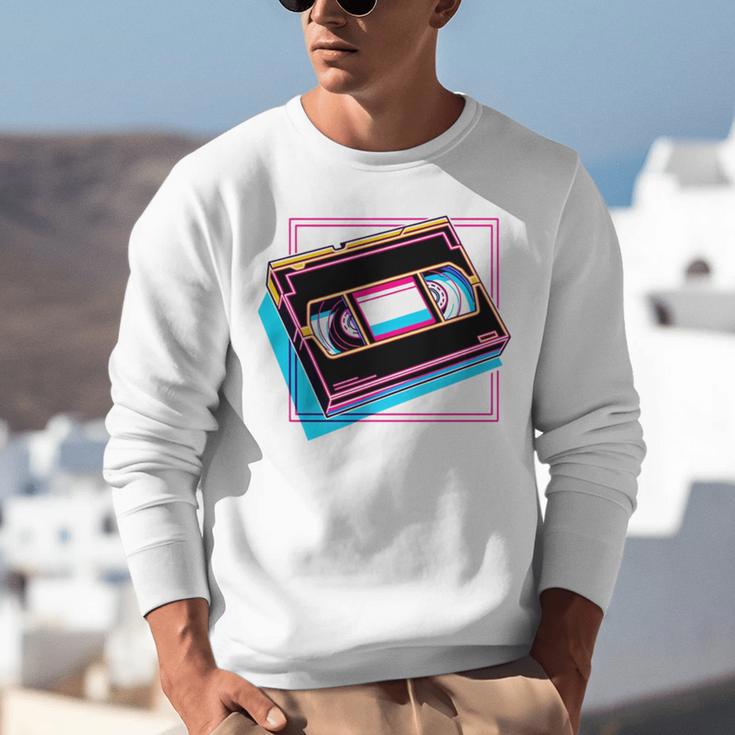 Retro VHS Vaporwave Video Cassette Nostalgia Geek Chic Unisex Sweatshirt Retro VHS Vaporwave Video Cassette Nostalgia Geek Chic Unisex Sweatshirt