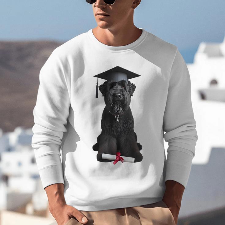 Russian Terrier Dog Graduation Cap Graduate Owner Grad Unisex Sweatshirt