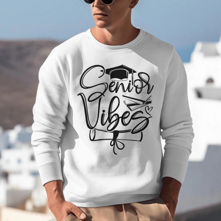 That Says Senior Vibes Graduation Diploma School Spirit Unisex Sweatshirt
