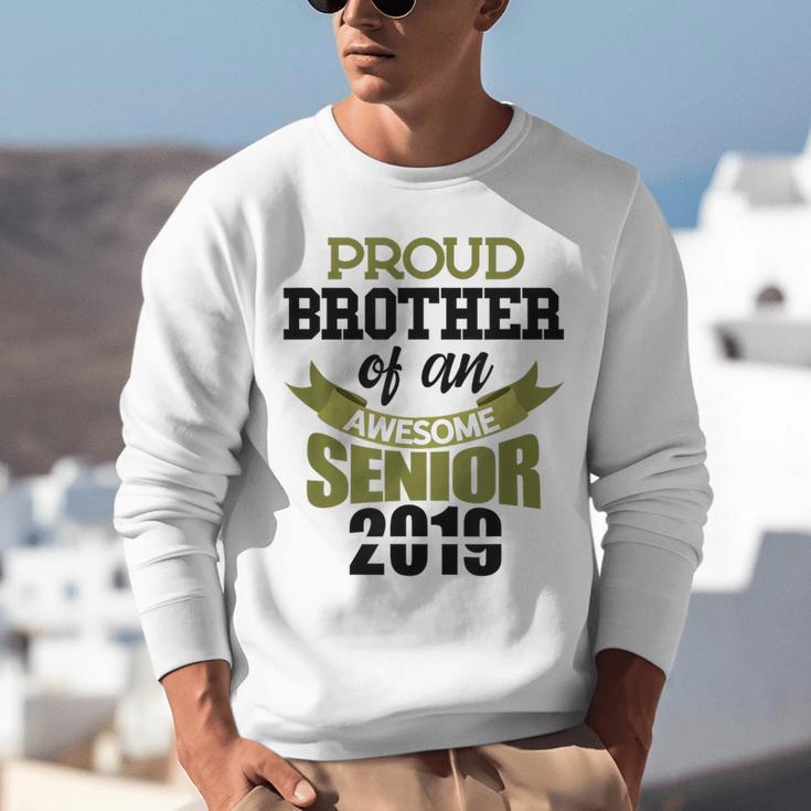 Senior Class Of 2019 Tshirt Graduation Awesome Brother Unisex Sweatshirt