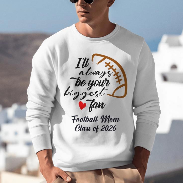 Senior Football Mom Class Of 2026 Graduation Graduate Unisex Sweatshirt