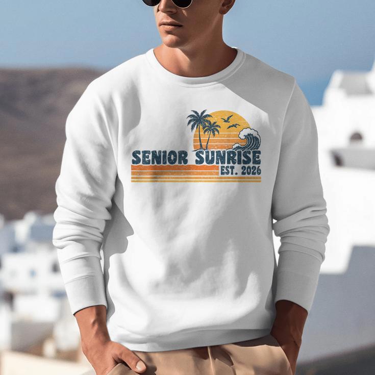 Senior Sunrise 2026 Graduation Cool Retro High School Unisex Sweatshirt