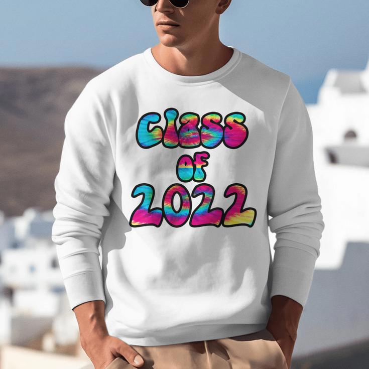 Senior Year 2022 Class Of 2022 Graduation Tie Dye Groovy Unisex Sweatshirt