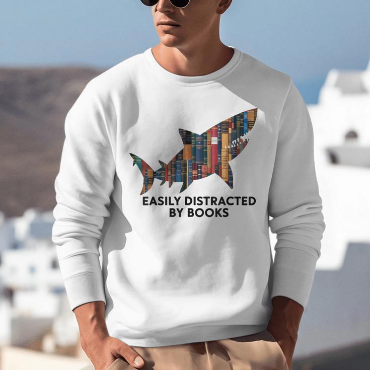 Shark Costume Teens Books Nerds Shark Stuffed Animal Sharks Unisex Sweatshirt