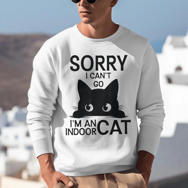 Sorry I Can't Go I'm An Indoor Cat Introvert Cats Unisex Sweatshirt Sorry I Can't Go I'm An Indoor Cat Introvert Cats Unisex Sweatshirt
