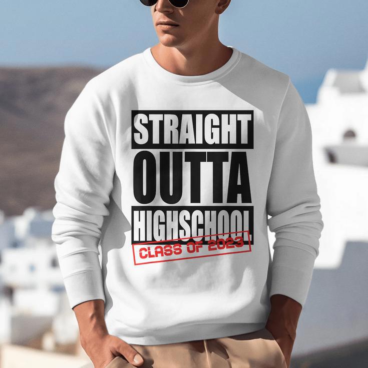 Straight Outta High School Class Of 2023 Graduation Unisex Sweatshirt