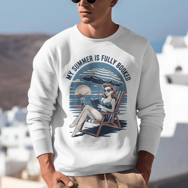 My Summer Is Fully Booked Fun Girls Summer Book Lovers Unisex Sweatshirt