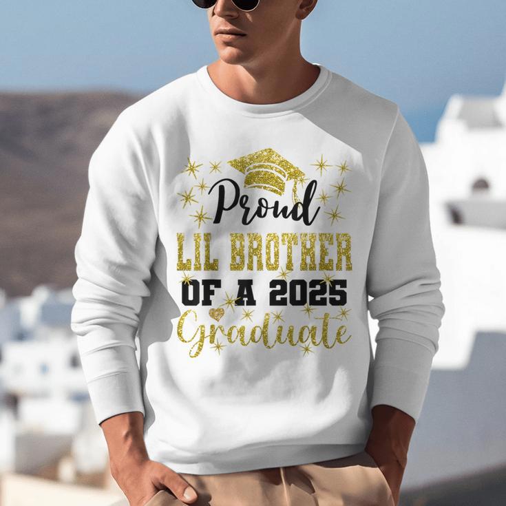 Super Proud Little Brother 2025 Graduate Graduation Family Unisex Sweatshirt