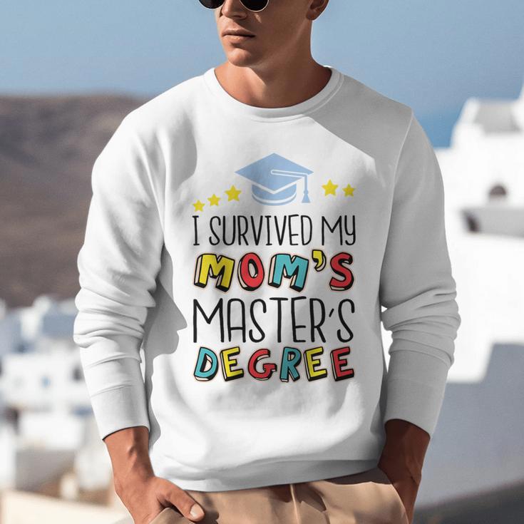 I Survived My Mom's Master's Degree Master Graduation Unisex Sweatshirt