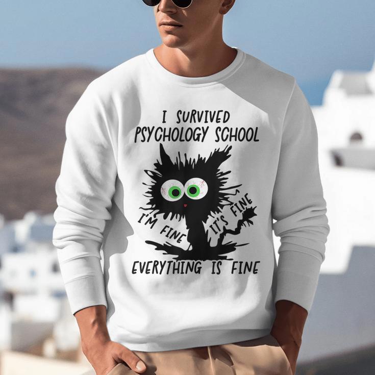 I Survived Psychology School Graduation 2026 2027 Unisex Sweatshirt