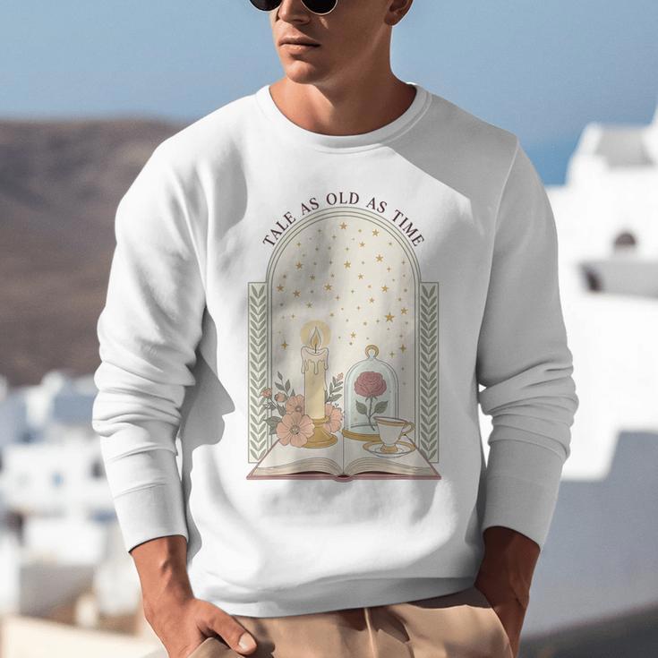 Tale As Old As Time Rose Candle And Book Unisex Sweatshirt
