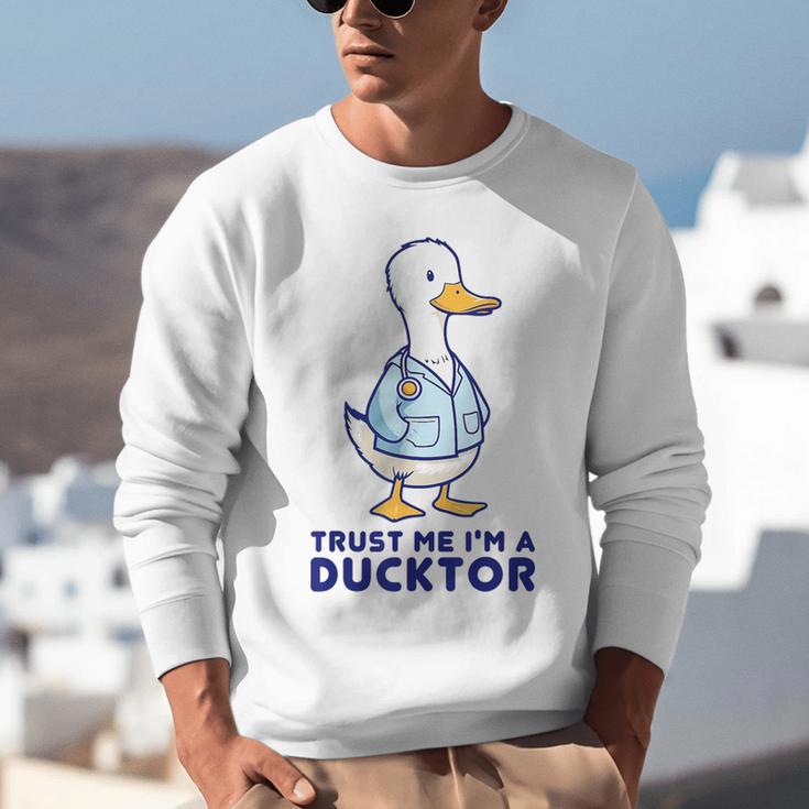 Trust Me I'm a Ducktor Doctor Sayings Graduation Unisex Sweatshirt