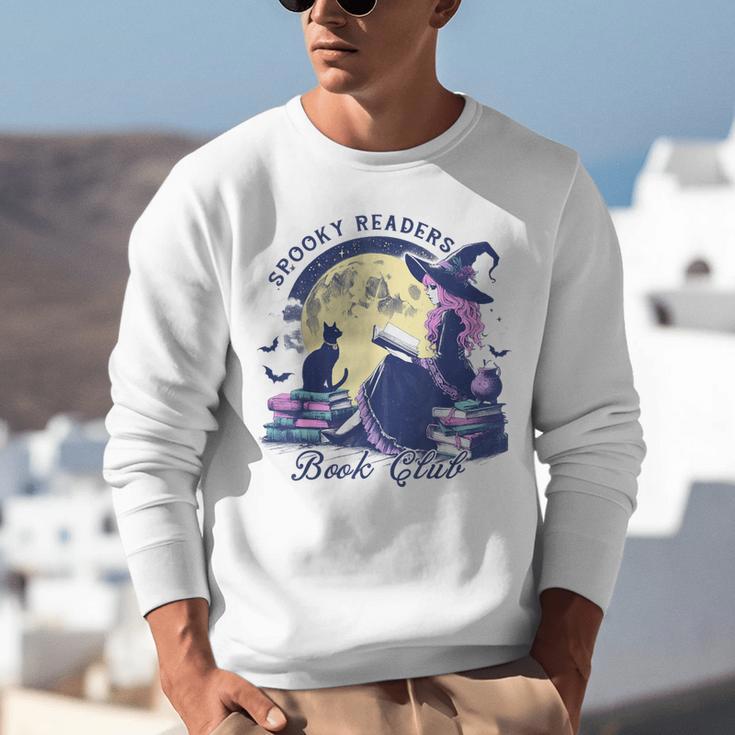Vintage Sexy Witch Spooky Readers Book Lover Club Halloween Unisex Sweatshirt