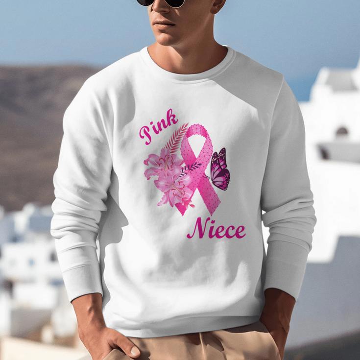 I Wear Pink In Memory Of My Niece Breast Cancer Awareness Unisex Sweatshirt