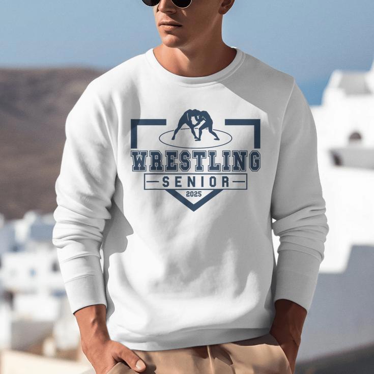 Wrestling Senior Night Wrestling Senior 2025 Graduation 66 Unisex Sweatshirt