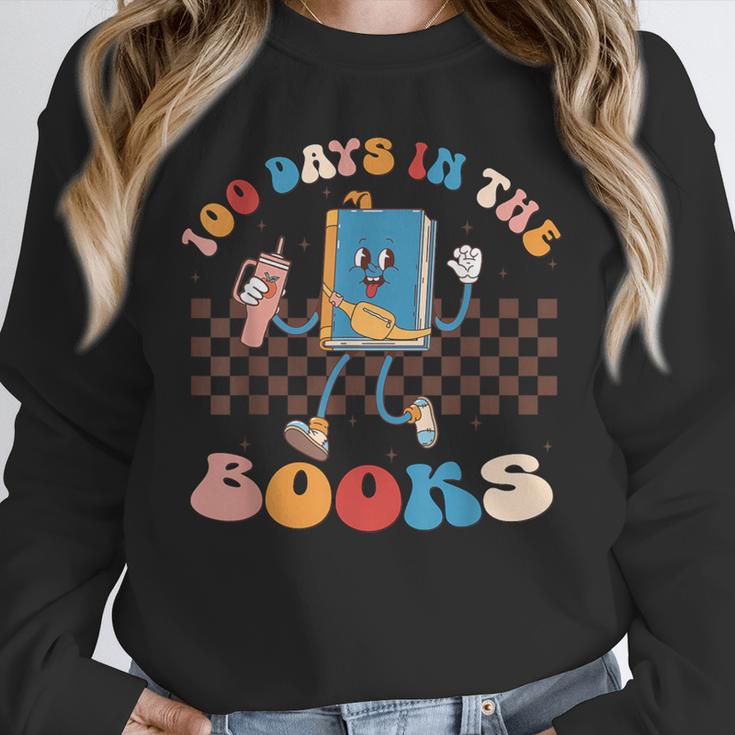 100 Days In The Books Celebration Retro School Unisex Sweatshirt