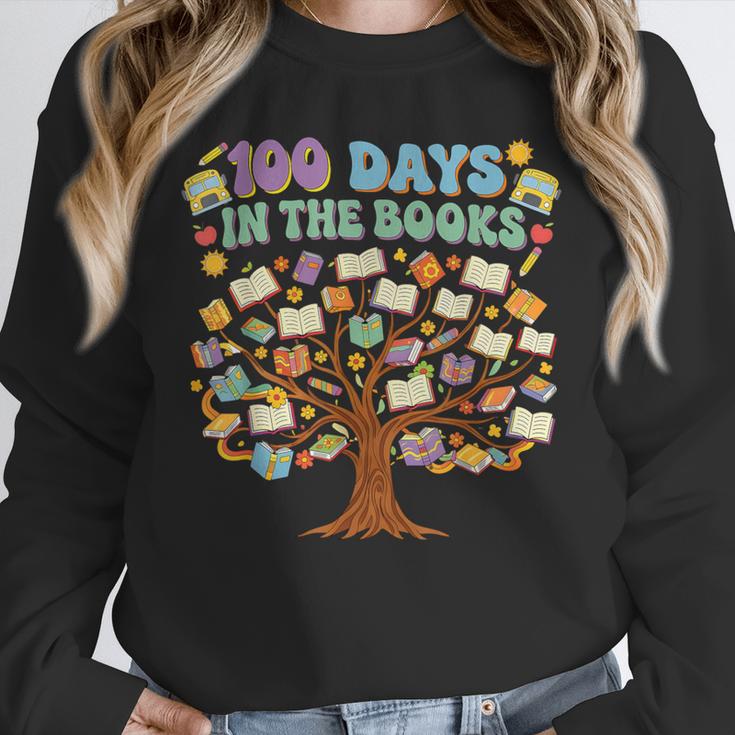 100 Days Of School 100 Days In The Books English Teacher Unisex Sweatshirt
