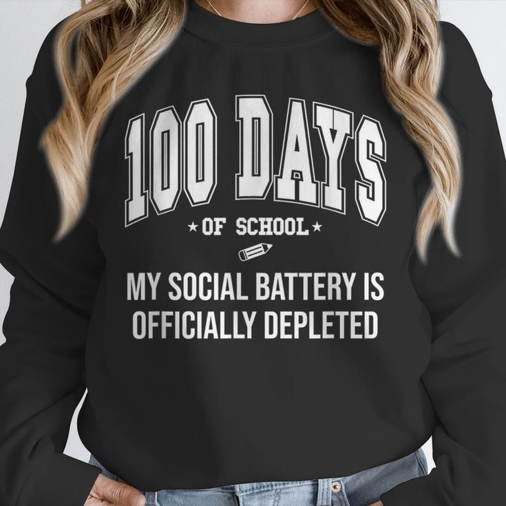 100 Days Of School Sarcastic Teacher Introvert Kid 100th Day Unisex Sweatshirt 100 Days Of School Sarcastic Teacher Introvert Kid 100th Day Unisex Sweatshirt
