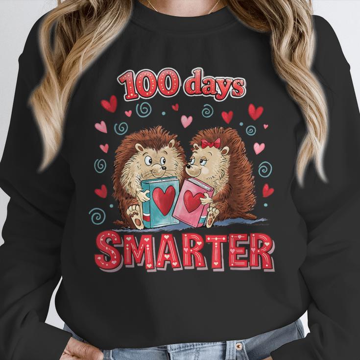 100 Days Smarter Shirt Cute Hedgehog Love Books School Tee Unisex Sweatshirt 100 Days Smarter Shirt Cute Hedgehog Love Books School Tee Unisex Sweatshirt