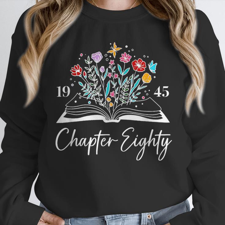 1945 Chapter Eighty 80th Birthday Books Themed 80 Year Old Unisex Sweatshirt 1945 Chapter Eighty 80th Birthday Books Themed 80 Year Old Unisex Sweatshirt