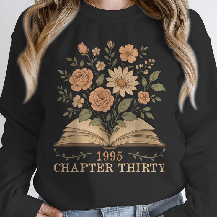 1995 Chapter Thirty Birthday Wildflower Book 30 Year Old Unisex Sweatshirt 1995 Chapter Thirty Birthday Wildflower Book 30 Year Old Unisex Sweatshirt