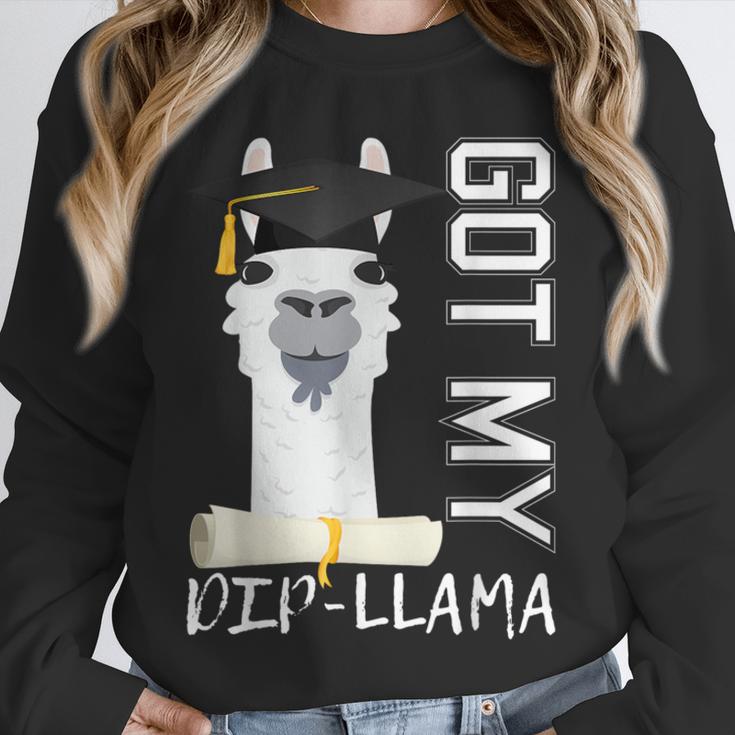 2022 Graduate Graduation For Him Her Got My Dip-Llama Unisex Sweatshirt