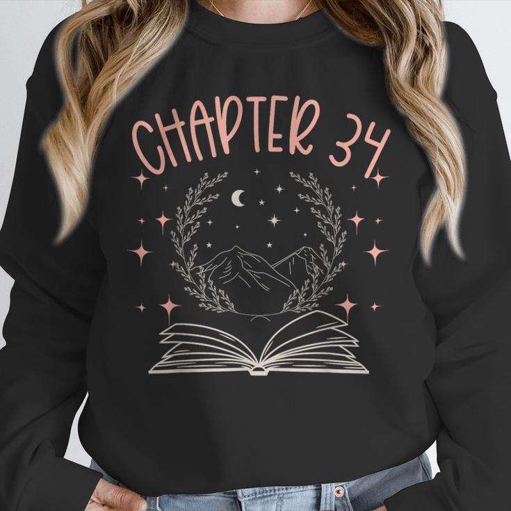 34th Birthday Women Book Lovers Chapter 34 Its My Birthday Unisex Sweatshirt