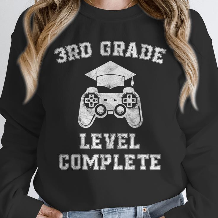 3rd Grade Level Complete Third Grade Graduation Video Gamer Unisex Sweatshirt