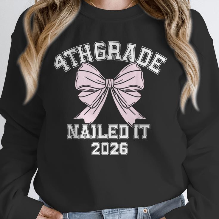 4th Grade Bow 2026 Fourth Grade Graduation Unisex Sweatshirt