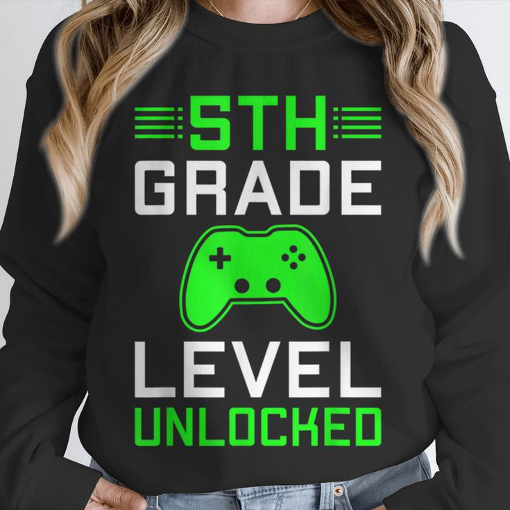 5th Grade Level Unlocked Back To School Gamer Graduation Unisex Sweatshirt